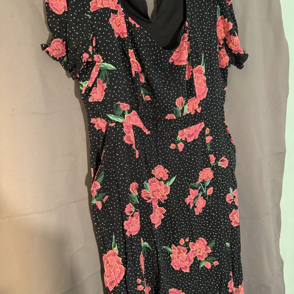 Torrid Tea Length Stretch Challis Sweetheart A Line Dress | Size 0